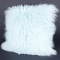 Housse de coussin en laine de mouton mongole douce